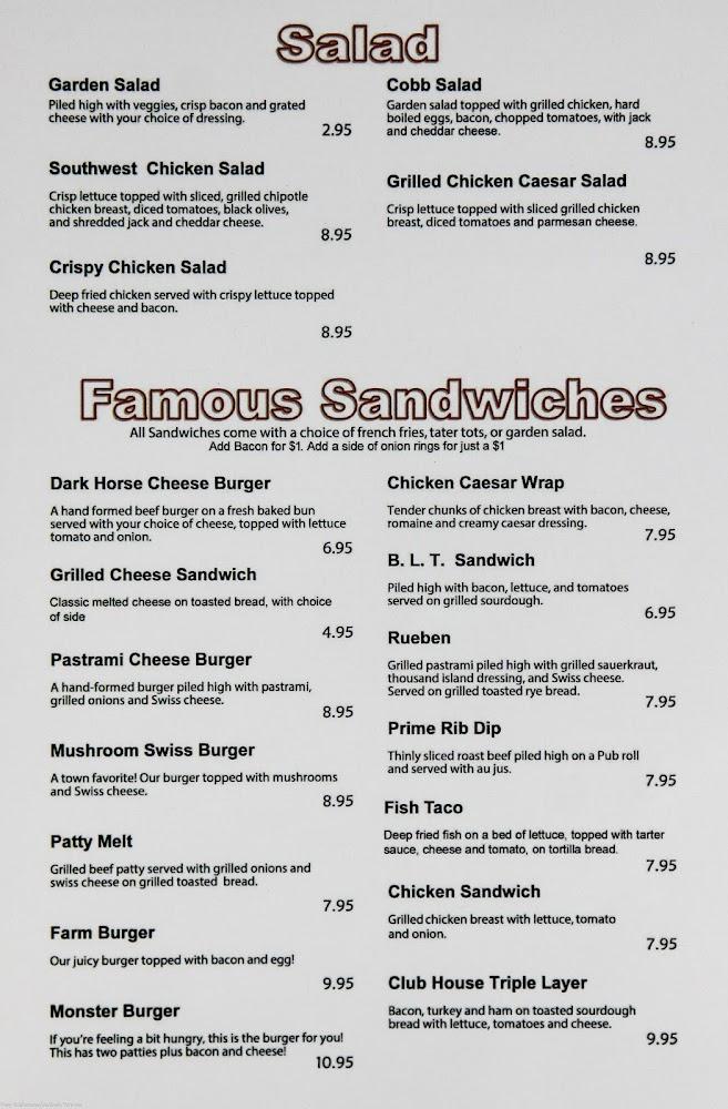 Champions Bar And Grill Inc Menu image 3